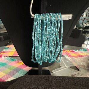 Elegant Turquoise Beaded Bracelet